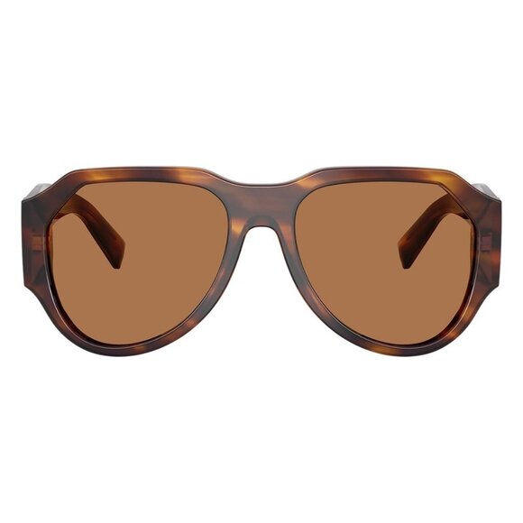 New Dolce & Gabbana Brown Aviator DG4504 3063/73 Sunglasses Women - Picture 2 of 6